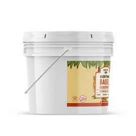 Unpretentious Everything Bagel Seasoning, 1 Gallon Bucket, Add Texture & Flavor to Any Recipe, Mix of Sesame Seeds, Garlic, Onion & Salt