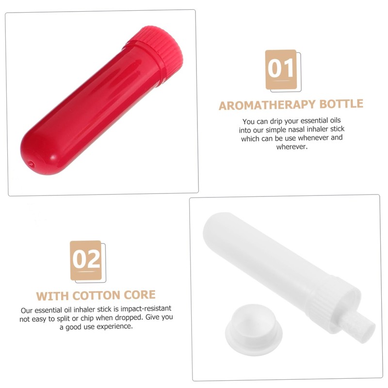 NOLITOY Essential Oil Sets Nasal Sticks 10pcs Aromatherapy Bottle Straws