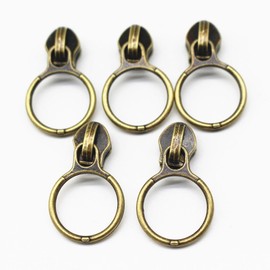 YaHoGa 50 Pieces Bronze Nonlock Endless Zipper Sold by the Metre 6mm Spiral (Bronze)