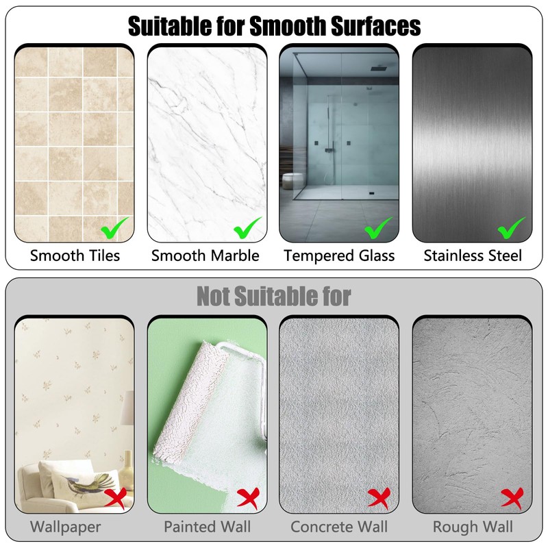 6 Pack Shower Caddy Adhesive Hooks Replacement Adhesive Hooks Sticker