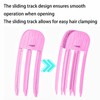 Purple Hair Volume Clips for Women's Fluffy Bangs Wind Shaping
