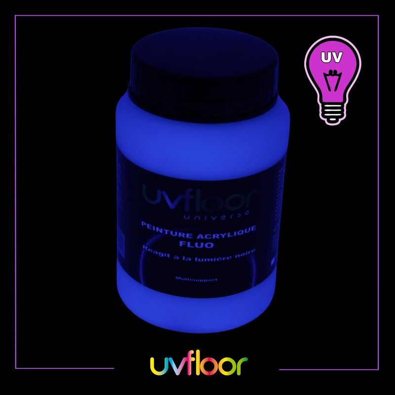 UV Floor - Acrylic Paint - Special Black Light and