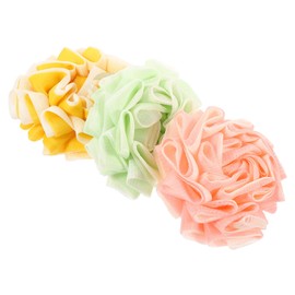 VICASKY 3pcs Shower Sponge Large Bath Loofahs for Men Women Exfoliating Body Puff for Daily Cleansing Creates Rich Bubbles for Family Friends Random Color