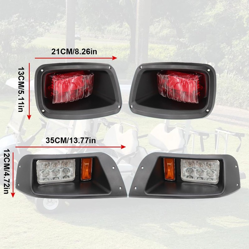 COOL STAR LED Headlight Tail Light Kit Compatible with EZGO