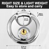 Vervida® Keyed Padlock Stainless Steel Disc Lock with 3 Keys,
