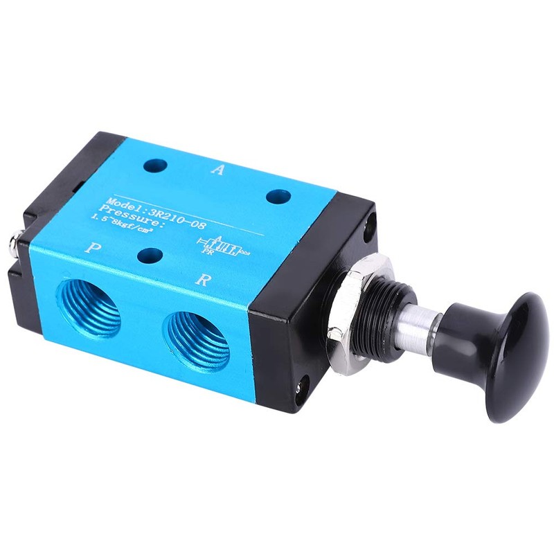 Pneumatic 2-Position 3-Way Air Hand Lever Valve 1/4 Inch Compressed