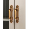 ZLXHDL 2pcs/Set Antique Brass Door Handles, Quality Zinc Alloy, Kitchen