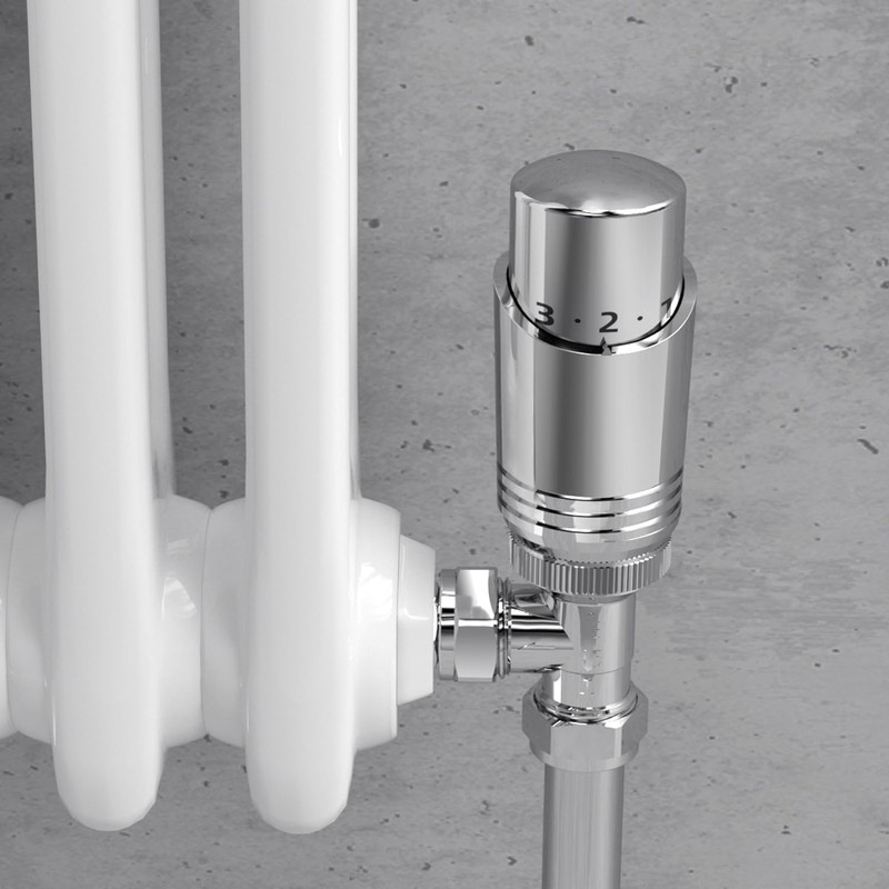 Thermostatic Radiator Valve Angled Chrome - Vancoco Thermostatic Valve for