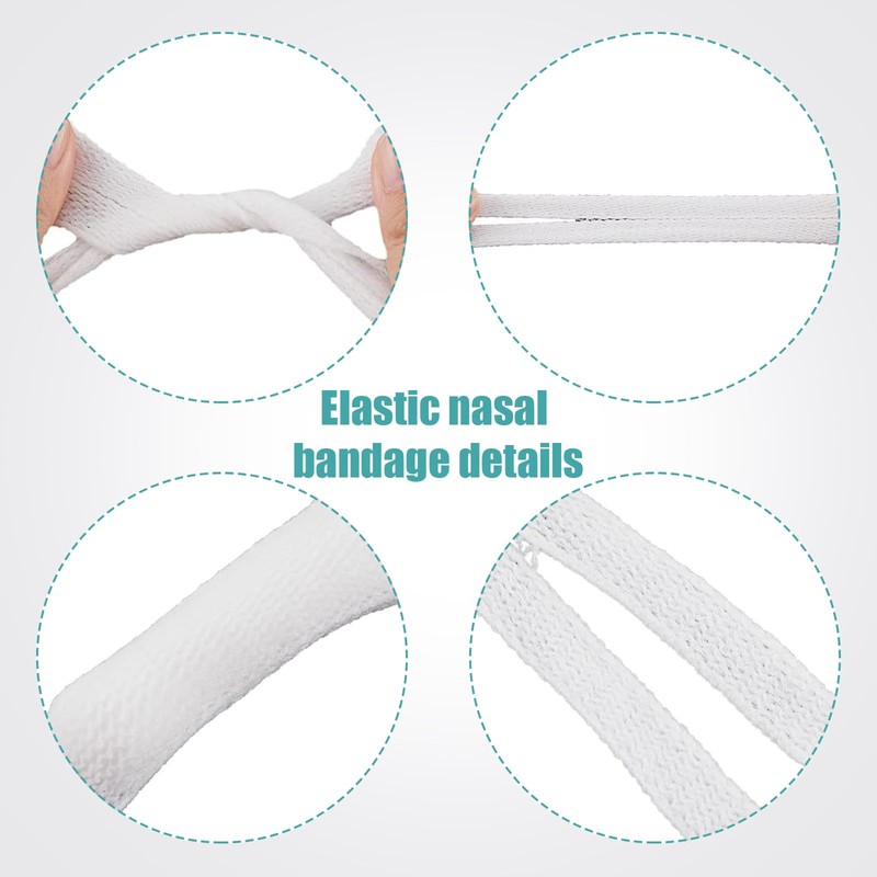 20 Pcs Elastic Nose Bandage, External Nasal Bandage Dressing Holder