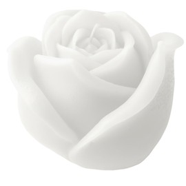 Cereria Di Giorgio - Candela a forma di Bocciolo di Rosa - Colore Bianco Cloud - Diametro 8 cm Altezza 8 cm - Sacchetto Regalo - Spring Collection - Artigianale