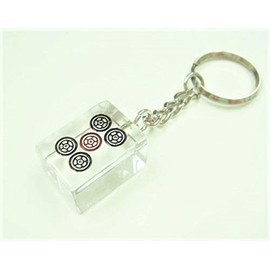 Clear Mah Jongg Pies (Large) Keychain [Stay Pin]