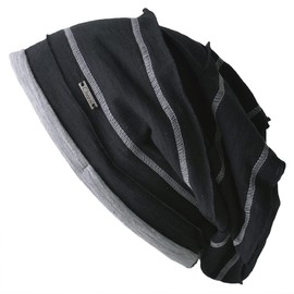 Charm: CasualBox Thin, 100% Cotton, Stitch Line, Big Watch, One Size Fits Most, 4 Colors Available, Large Size Hat, Summer, Black, Free size