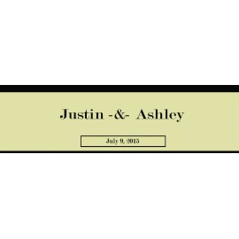 Design That Sign 100 Modern Print Wedding Water Bottle Labels Engagement Party Bridal Shower 8"x2