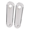 XMMT Chrome Motorcycle Rear Passenger Floorboard Foot Peg Frame Plates