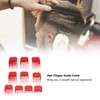 10pcs Professional Hair Clipper Guide Comb Red Hair Trimmer Cutting