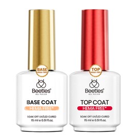 Beetles Base y Capa Superior en Gel sin HEMA, 2 Piezas                                                                                                