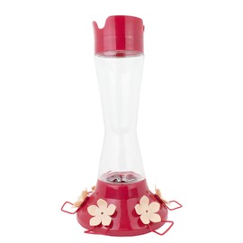 Perky-Pet 9202-2 Top-Fill Favored Pinch-Waist Glass Hummingbird Feeder – 20 oz, , Red