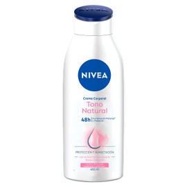 NIVEA Crema Corporal Humectante Tono Natural (400 ml) - 48 Horas de Humectación Profunda con Filtros UVA/UVB y Activo Bio-aclarante - Para Todo Tipo de Piel