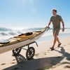 GanFindX Heavy Duty Kayak Cart | Adjustable Foldable Trolley with