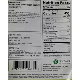 Possmei Bubble Tea Mix Instant Powder Boba Tea Drink Mix.