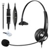 Callez RJ45 Telephone Headset with Microphone Noise Cancelling, Mono Quick