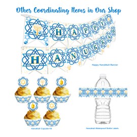 Happy Hanukkah Banner - Hanukkah Party Supplies - Hanukkah Party Decorations - Hanukkah Banner