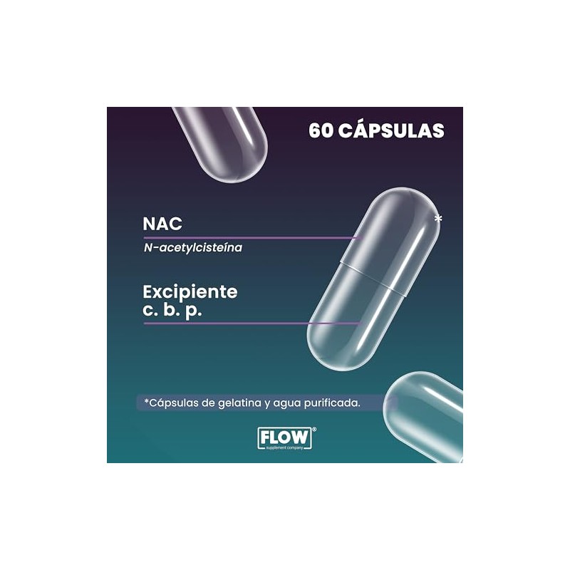 NAC N-acetilcistena - 60 Cpsulas de 600 mg cu -