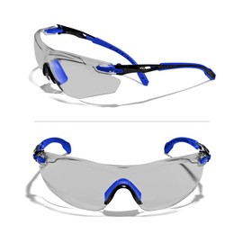 OPTIFENSE™ VS3 Anti Fog, Premium CLEAR/TINTED Safety Glasses, ANSI Z87+, (Blue Frame, Tinted Lens)