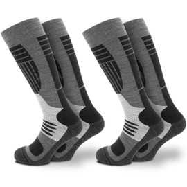 Occulto Men's ski socks in (UK 8-11 | EU 43-46, Grey/ Black)
