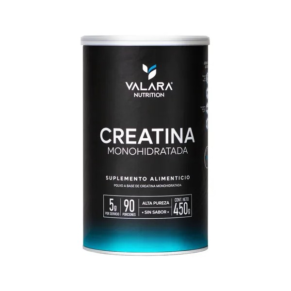 Valara Creatina Monohidratada De Alta Pureza Sin Sabor 450g
