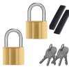 KAWAHA 81/40-2P Brass Keyed Padlock (Keyed Alike, Waterproof, Solid Brass