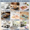 Caketime Silicone Dish Drying Mat - 2 Pack for Kitchen