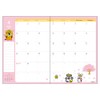 Sunstar Stationery S2957230 Babe Animal 2024 Notebook, Monthly B6, Gimbis,