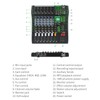 XTUGA Audio Mixer 6 Channel Sound Mixer Board, Audio Interface,
