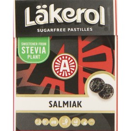 Lakerol Salmiak Licorice Sugar Free Pastilles, .8 Ounce (Pack of 24)