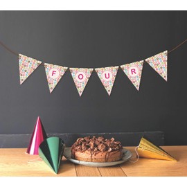 Inkdotpot Party Supplies For Boy Or Girl I Am Four Paper Garland Birthday Banners Donuts Gender Neutral Birthday Streamers