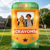 6.6 ft Giant Inflatable Crayon Box Photo Frame with Lights