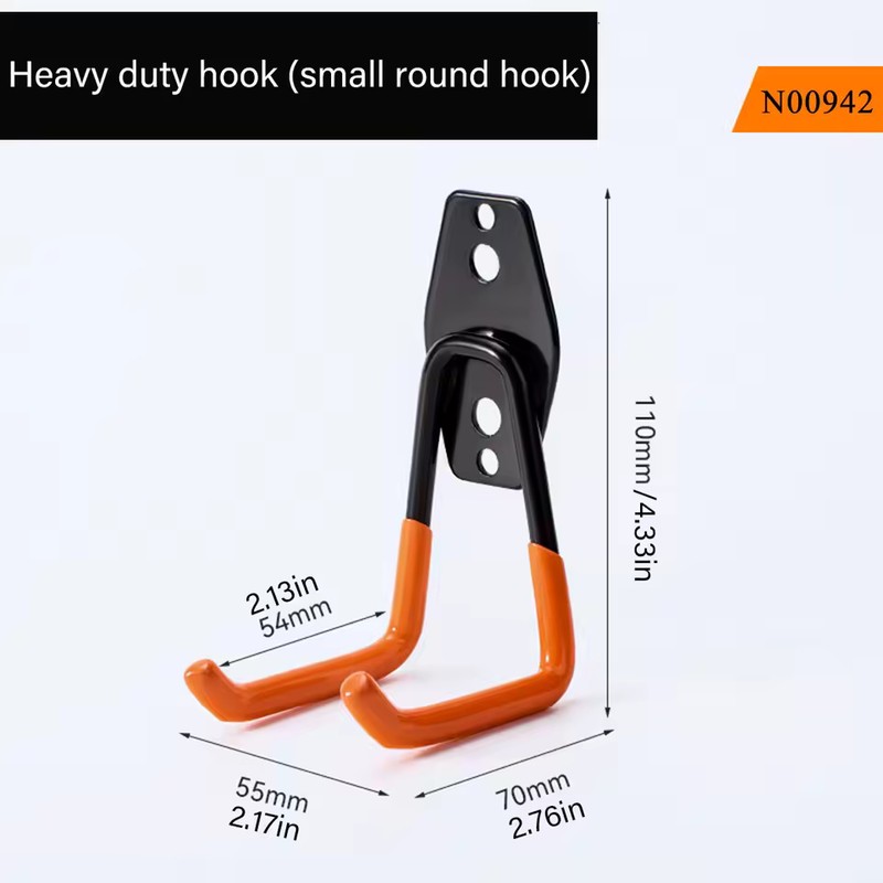 Heavy Duty Wall Mounted Storage Hook for Garage and Home