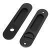 Pocket Lock Handle Invisible Light Weight Black Lock Circular Sliding