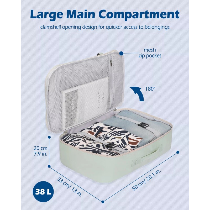 Hynes Eagle Carry on Backpack 38L Large Travel Backpack Women