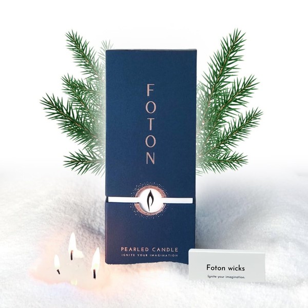 Foton Pearled Candle 18 Oz - Festive Fir Christmas Tree