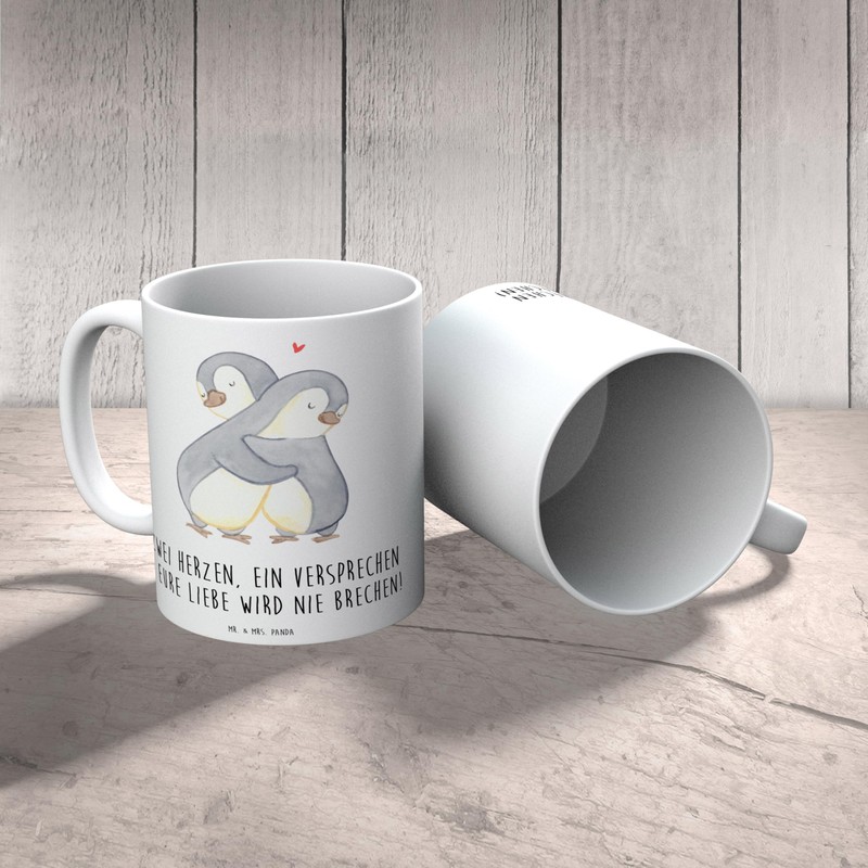 Mr. & Mrs. Panda Tasse Standesamtliche Trauung Versprechen - Geschenk,