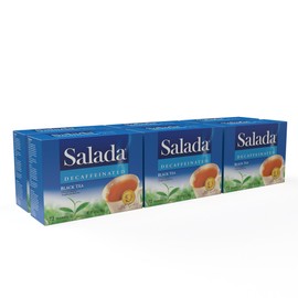 Salada Decaffeinated Black Tea Blended Strong Black Tea with 72 Tea Bags Per Box (Pack of 6) Contains Caffeine Brew Hot Flavored Rich in Antioxidants Original Blend