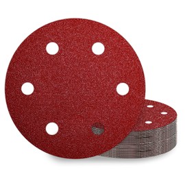 KONGMING Sandpaper 225 mm Velcro Pack of 25 6 Holes Grit P40 for Drywall Sanders Sanding Giraffe Long Neck Sander