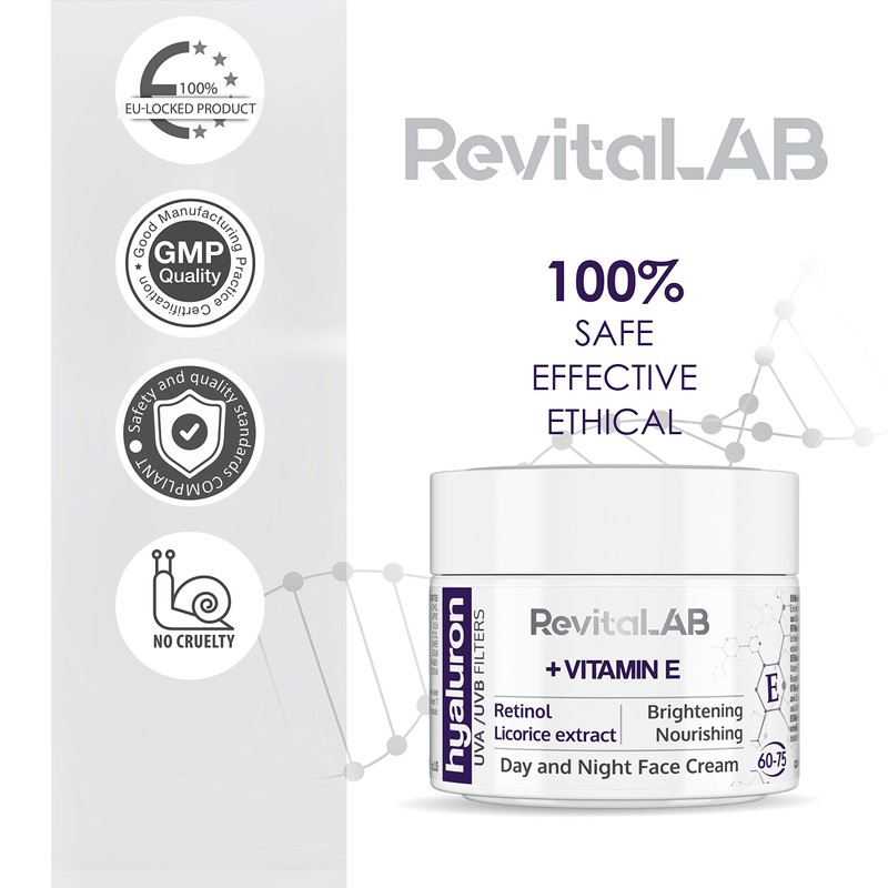 RevitaLAB Hyaluronic Anti-Ageing Day and Night Cream Enriched with Vitamin