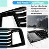 LitMiRaCle Rear & Side Window Louvers Windshield Sunshade Wind Shutter