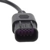 POCREATION Conector de diagnóstico OBD2, Adaptador de diagnóstico OBD2 a