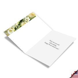 NobleWorks 1st Anniversary Work Milestone Greeting Card (Co-Worker) with 5 x 7 Inch Envelope (1 Card) 1 Year Time Count C9083AWG