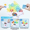BBnote 48 PCS Tetra Tower Game for Adult & Kids,