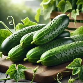 22Day Seeds: Seeds Cucumber Titus F1 Open-Pollinated / 45 Days/Non GMO/Hybrid